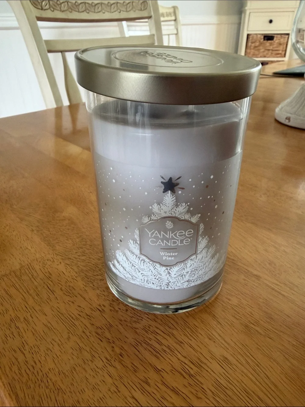 Yankee Candle Tumbler 2 Wick Candle Winter Pine NWT